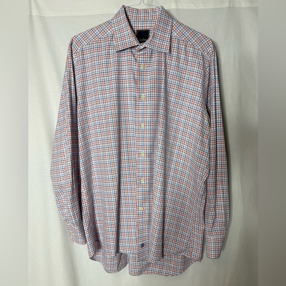 Men's David Donahue Multicolor Plaid Shirt
